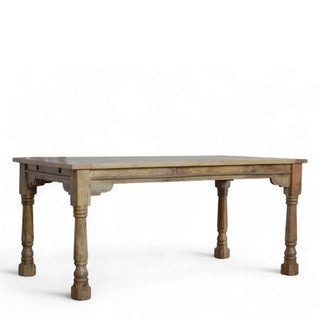 Granary Royale Extension Dining Table with Turned Legs | Solid Wood