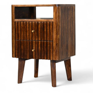 Mid-Century Modern Solid Wood Nightstand
