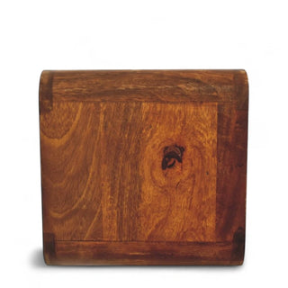 Mid-Century Floating Nightstand | Curved Chestnut Design