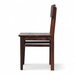 Classic Chestnut Dining Chair | Solid Mango Wood