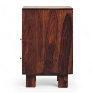 Mid-Century Modern Solid Wood Nightstand