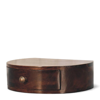 Mid-Century Modern Walnut Wall-Mounted Nightstand