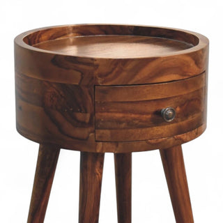 Mid-Century Modern Honey Finish Nightstand