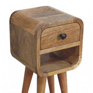 Mid-Century Modern Oak Extra Mini Nightstand