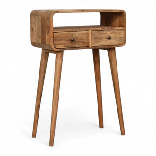 Mid-Century Modern Solid Wood Console Table