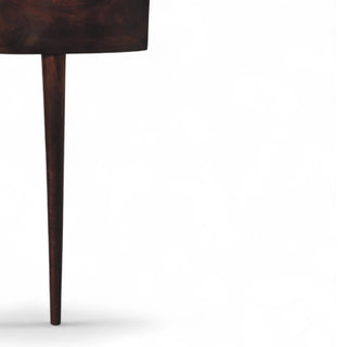 Mid-Century Modern Chestnut Wall-Mounted Console Table