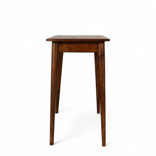 Mid-Century Modern Chestnut Writing Desk with 2 Drawers