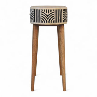 Mid-Century Modern Bone Inlay Console Table