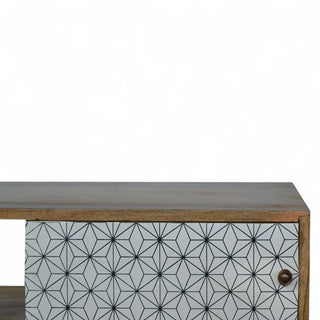 Prima Sliding Door Media Console | Solid Mango Wood