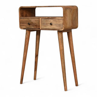 Mid-Century Modern Solid Wood Console Table