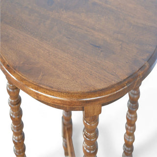 Small Round Mango Wood Coffee Table | Solid Wood