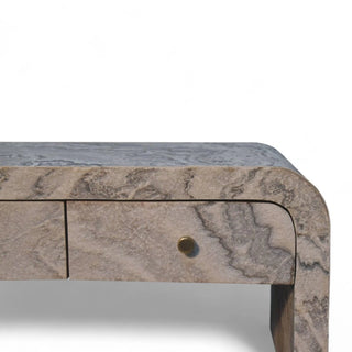 Mid-Century Modern Rectangular Coffee Table in Solid Wood