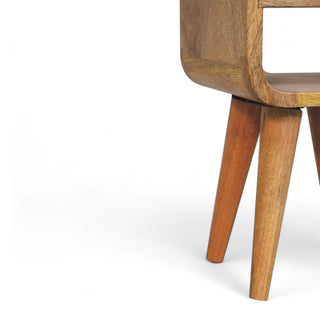 Mid-Century Modern Oak Extra Mini Nightstand