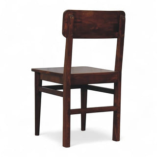Classic Chestnut Dining Chair | Solid Mango Wood