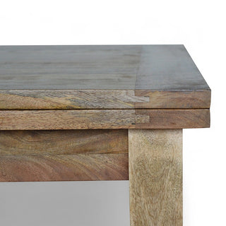 Extendable Butterfly Dining Table | Solid Mango Wood