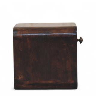 Mid-Century Modern Walnut Floating Nightstand with Open Slot