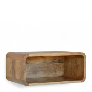 Mid-Century Modern Wall-Mounted Open Nightstand