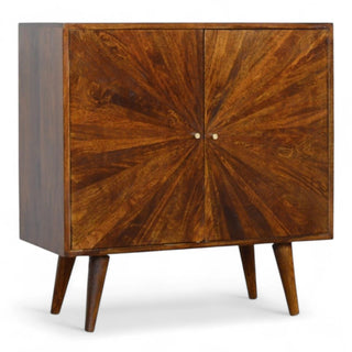Mid-Century Modern Chestnut Sunrise Sideboard