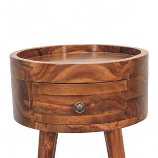 Mid-Century Modern Honey Finish Nightstand