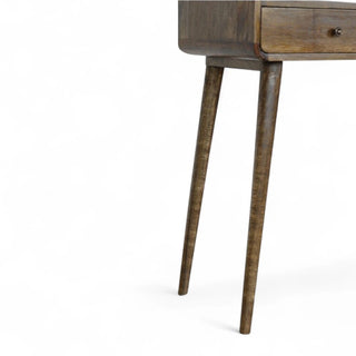 Mid-Century Modern Grey Washed Console Table