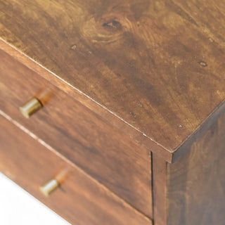 Mid-Century Modern Chestnut Wood Nightstand