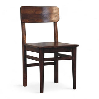 Classic Chestnut Dining Chair | Solid Mango Wood
