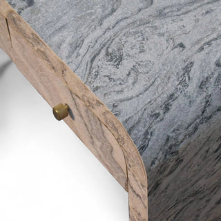 Mid-Century Modern Rectangular Coffee Table in Solid Wood