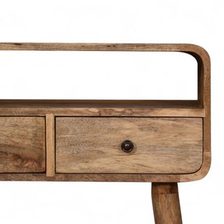 Mid-Century Modern Solid Wood Console Table