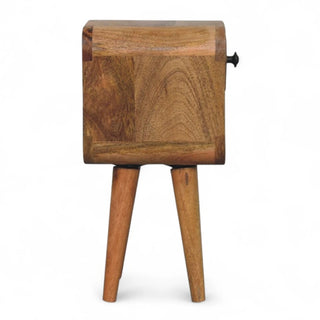 Mid-Century Modern Oak Extra Mini Nightstand
