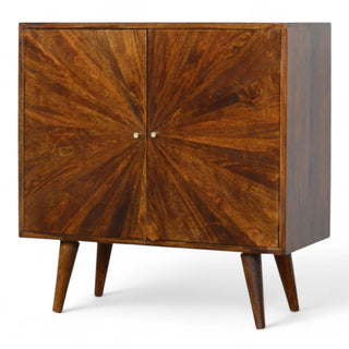 Mid-Century Modern Chestnut Sunrise Sideboard