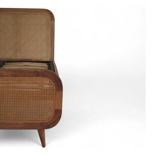 Rattan Bed Frame | Solid Wood & Natural Rattan