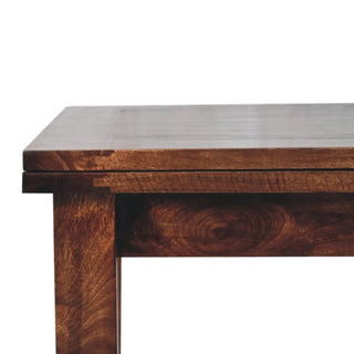 California Walnut Butterfly Extension Dining Table | Solid Wood