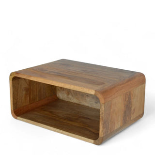 Mid-Century Modern Wall-Mounted Open Nightstand