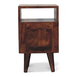 Mid-Century Modern Walnut Mini Nightstand