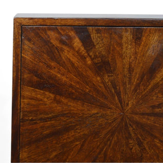 Mid-Century Modern Chestnut Sunrise Sideboard