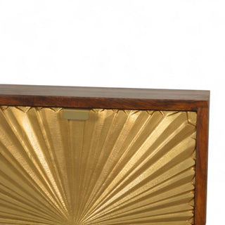 Mid-Century Modern Gold Inlay Nightstand