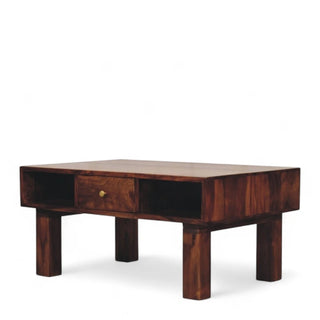 Rectangular Mid-Century Modern Solid Wood Coffee Table
