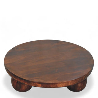 Mid-Century Modern Walnut Coffee Table with Ball Feet
