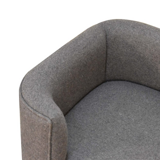 Battleship Tweed Pet Sofa Bed | Upholstered Dog Couch