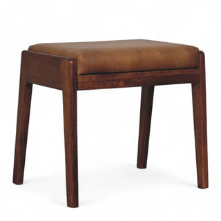 Mid-Century Modern Upholstered Storage Bench