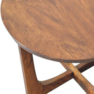 Lulu Round Side Table | Solid Mango Wood