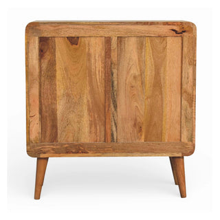 Larrisa Rattan Sideboard Cane Door Fronts Nordic Legs Natural Rattan