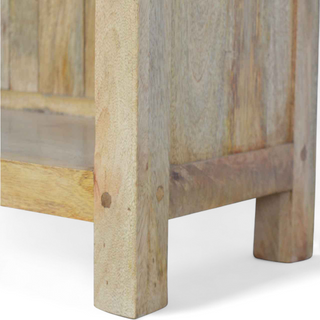 Mid Century Solid Wood Low Bookcase