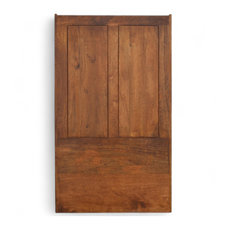 Mid-Century Bench with Storage | Lid-Up Solid Wood