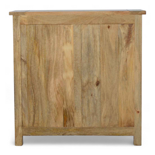 Mid Century Solid Wood Low Bookcase