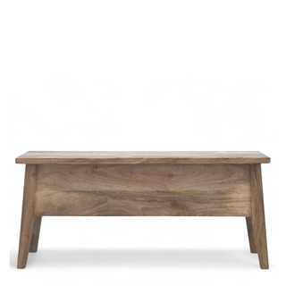 Mid-Century Modern Solid Wood Storage Chest with Lid