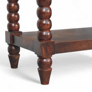 Seat detail view of Barclay Solid Wood Upholstered Storage Bench, showing the upholstered seat, legs and silhouette