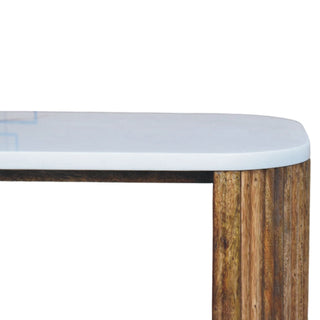 Beaumont Marble Bedside - drawer open interior