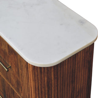 Beaumont Marble Chest - drawer open interior