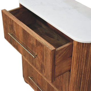 Beaumont Marble Chest - leg detail close-up